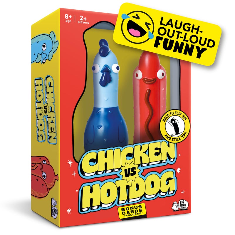 Big Potato Chicken vs Hotdog: The Ultimate Challenge Party Game for Flipping-Fun Families, Board Game for Game Nights - Image 1